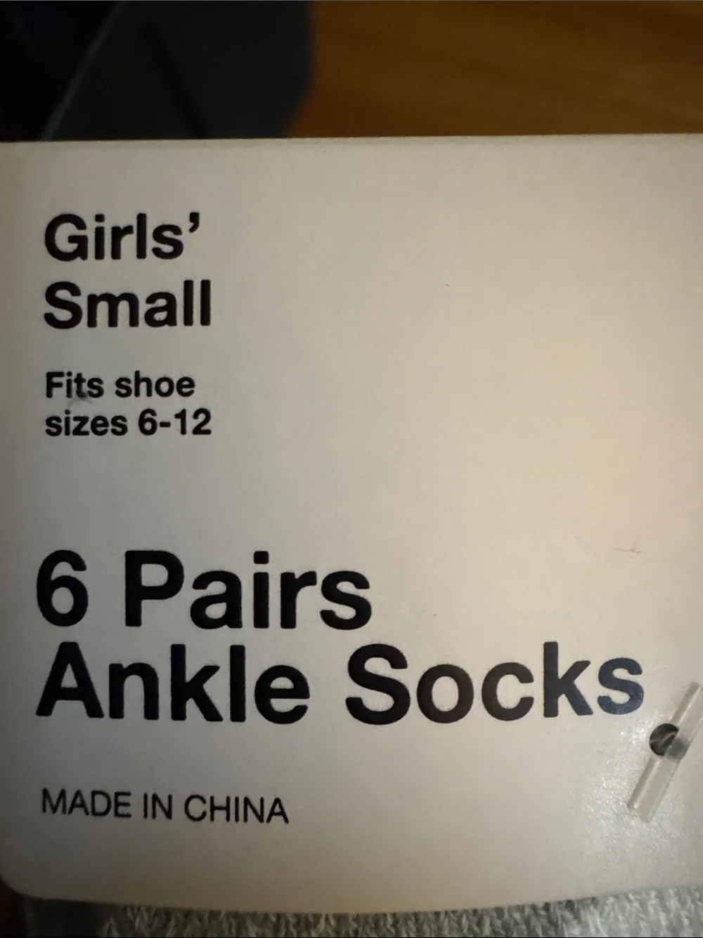 6 pair Girl’s SO Ankle Socks NWT